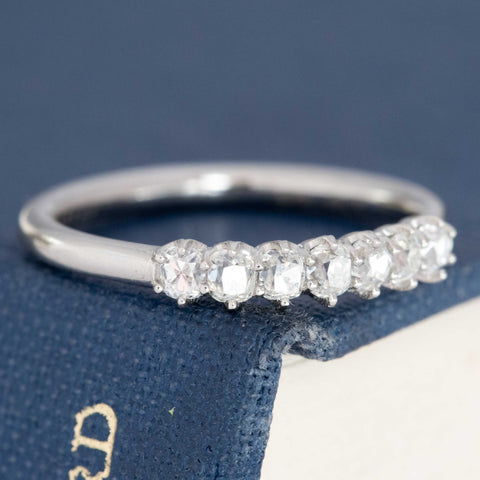 .51ctw Petite Old Mine Cut Diamond 7-Stone Band
