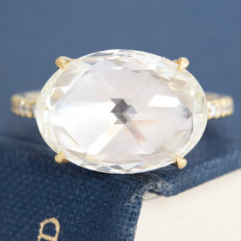 5.24ct Oval Rose Cut Diamond Solitaire, by Fred Leighton