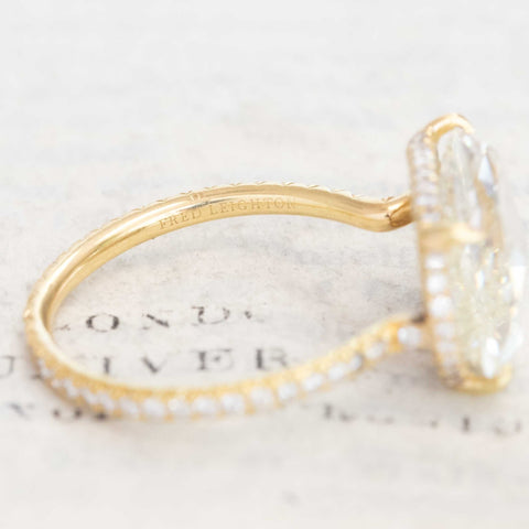 5.24ct Oval Rose Cut Diamond Solitaire, by Fred Leighton