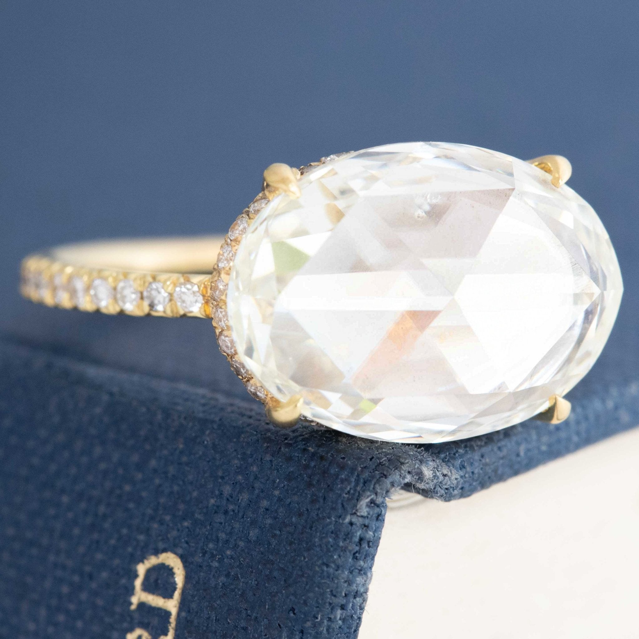 5.24ct Oval Rose Cut Diamond Solitaire, by Fred Leighton