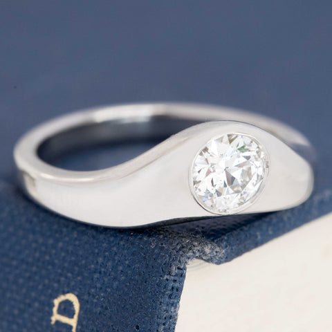 .52ct Old European Cut Diamond Wedding Set, GIA F SI2