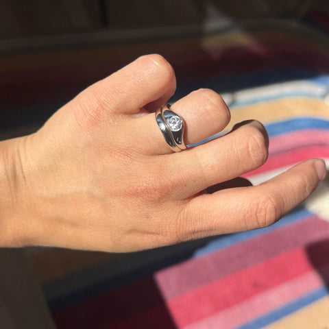 .52ct Old European Cut Diamond Wedding Set, GIA F SI2