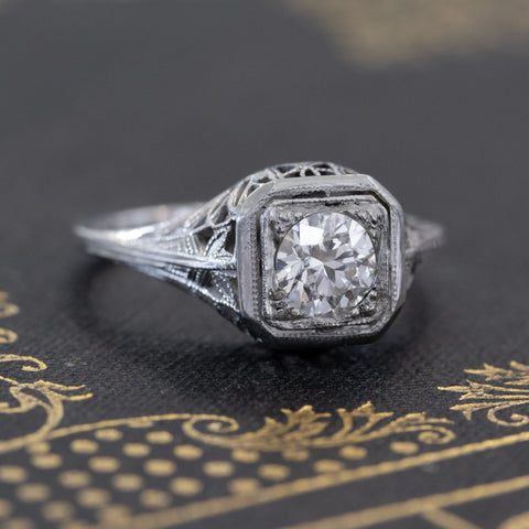 .52ct Transitional Cut Diamond Solitaire