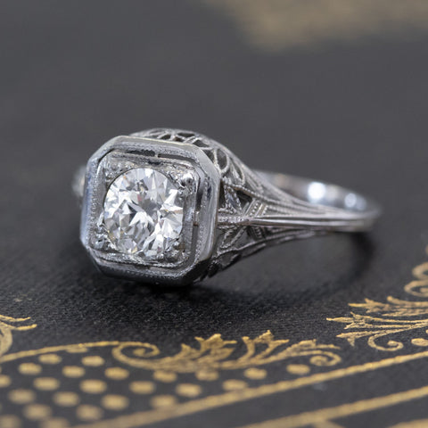 .52ct Transitional Cut Diamond Solitaire