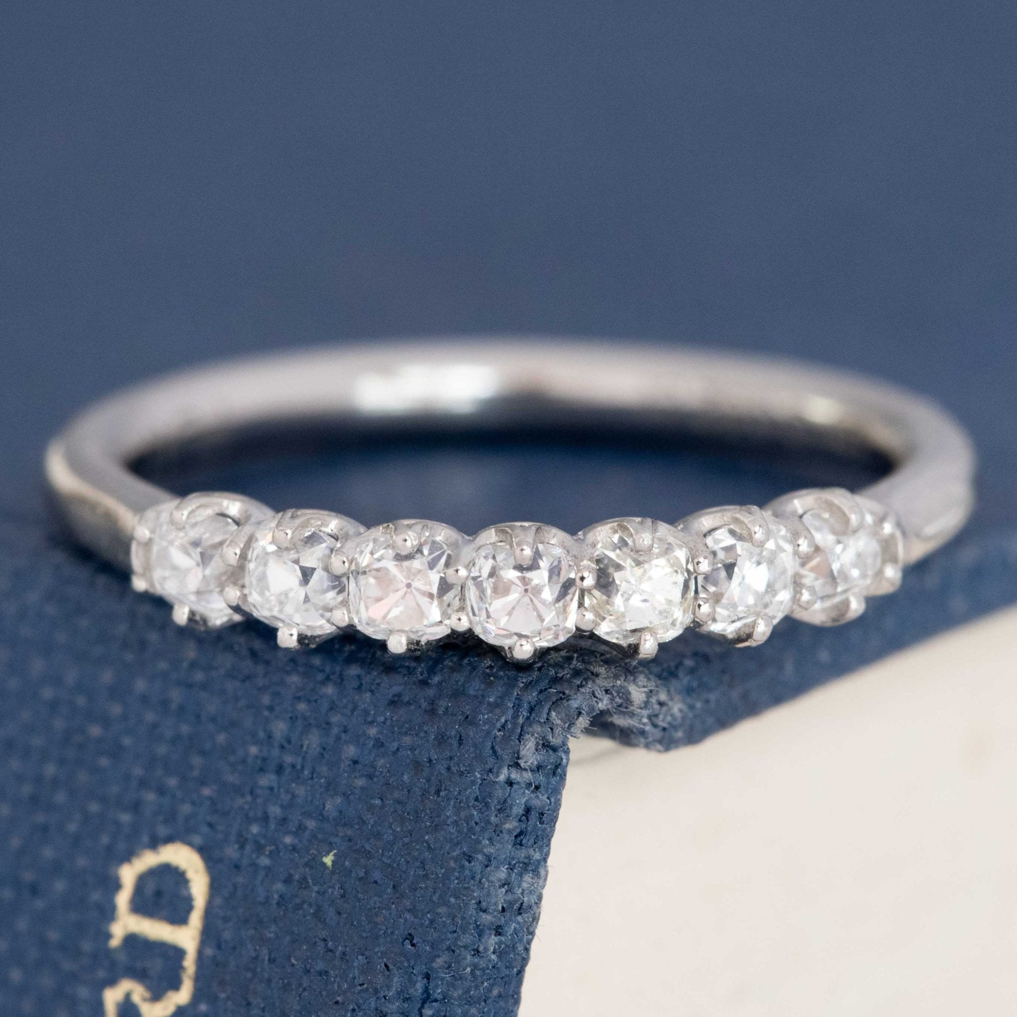 .52ctw Petite Old Mine Cut Diamond 7-Stone Band