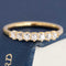 .52ctw Petite Old Mine Cut Diamond 7-Stone Half-Hoop Band