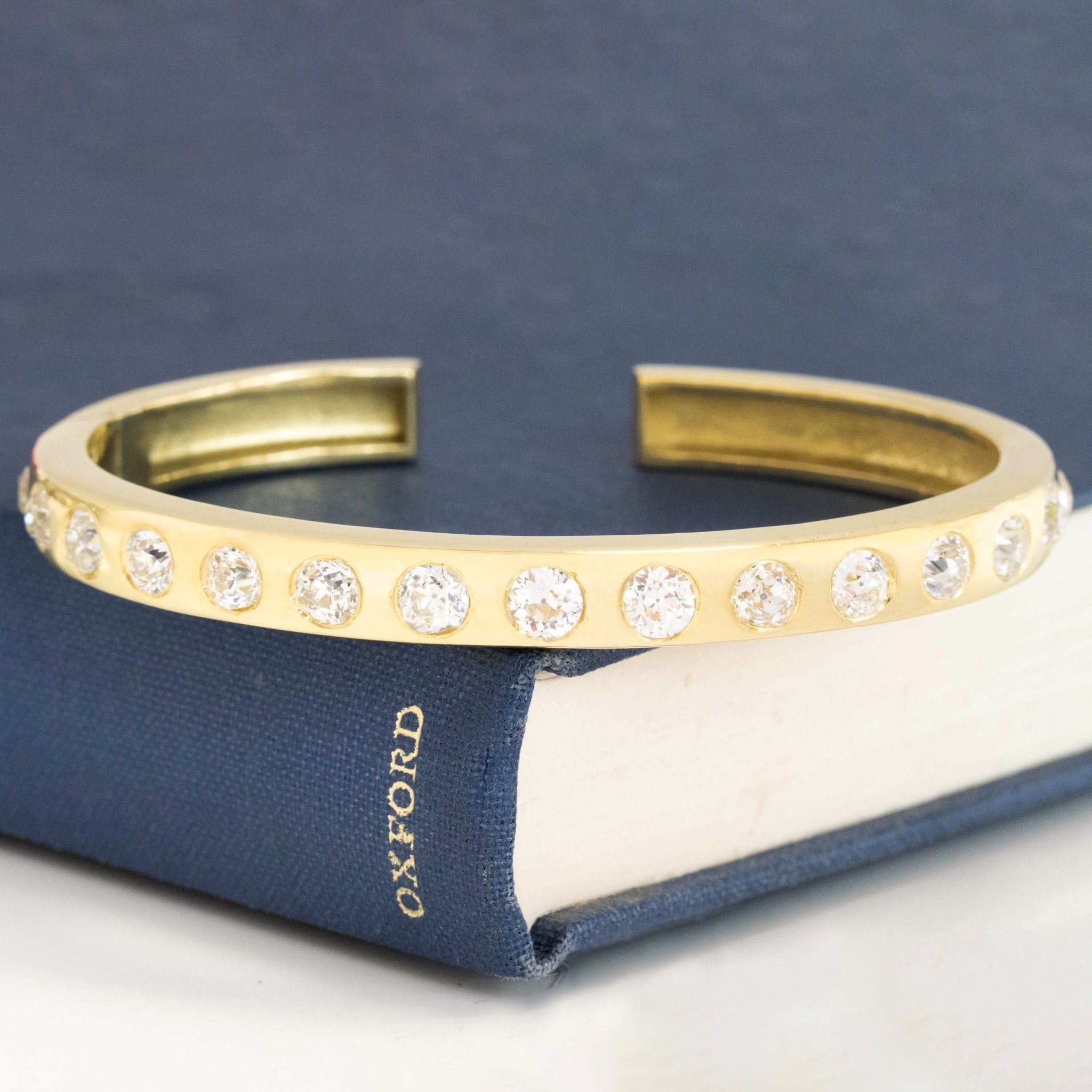 5.31ctw Old European Cut Diamond Bangle