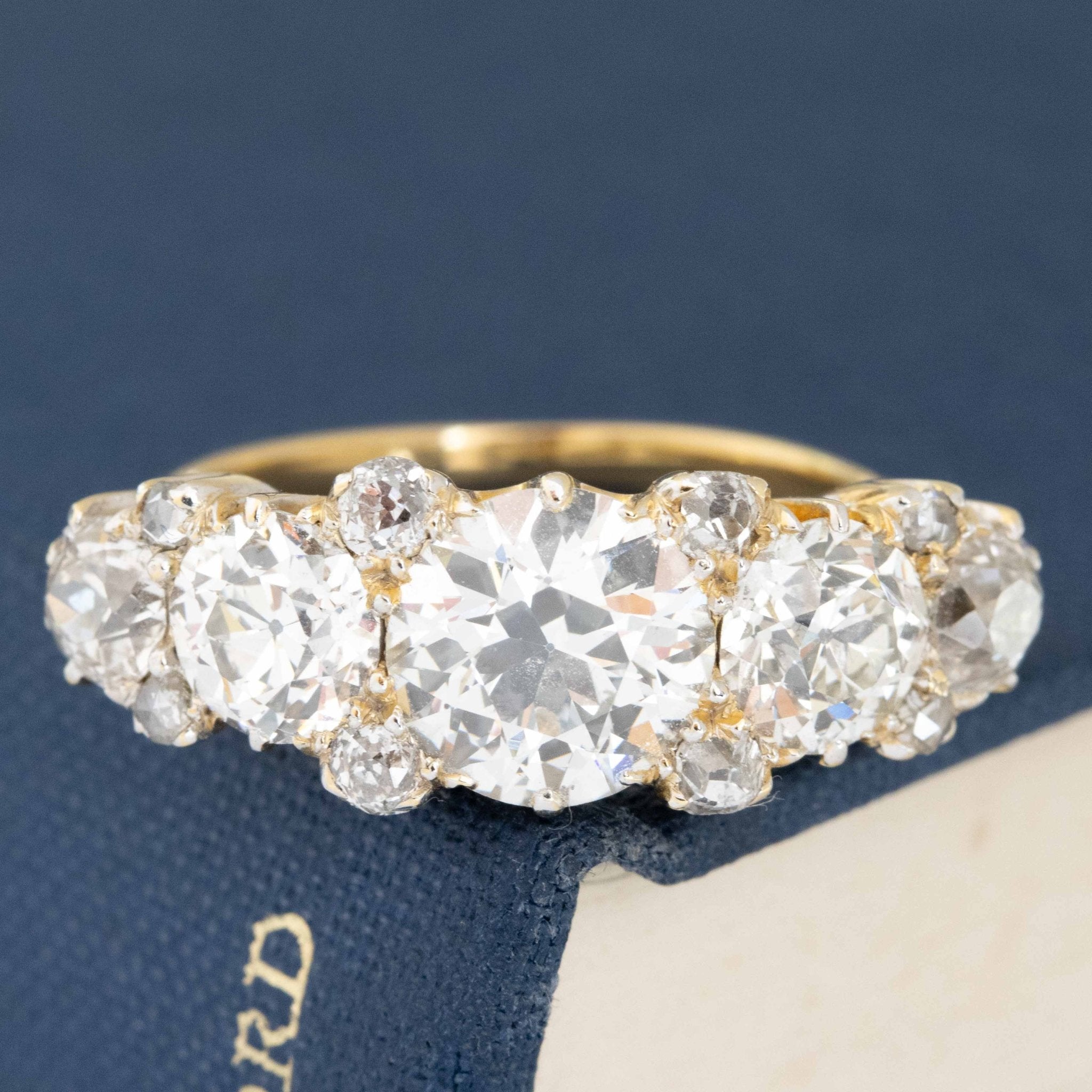 5.32ctw Antique Old European Cut Diamond Ring