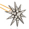4.93ctw Antique Victorian Diamond Star Convertible Hair Pin/Pendant, French