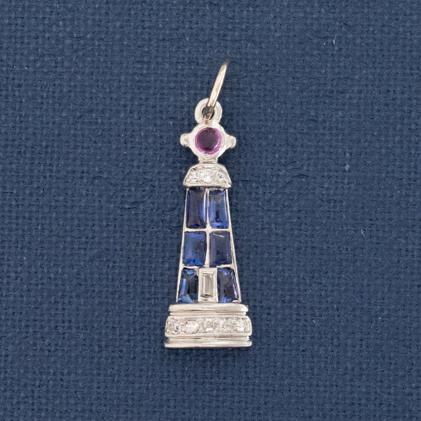 .53ctw Art Deco Diamond Lighthouse Charm