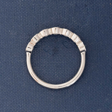 .54ctw Petite Old European Cut Diamond Bezel 7-Stone Band