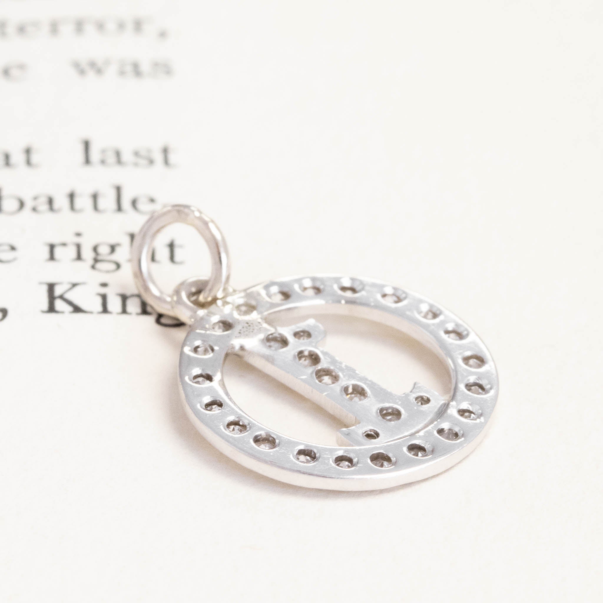 .54ctw Vintage Diamond Number 1 Pendant