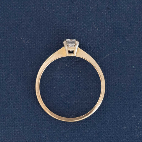 .55ct Radiant Cut Diamond Petite Solitaire