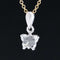 .55ct Rose Cut Diamond Butterfly Pendant