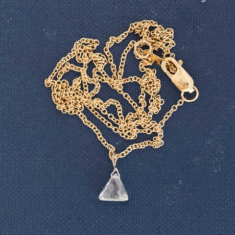 .55ct Triangle Rose Cut Diamond Pendant