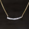 .55ctw Baguette Diamond Wave Pendant