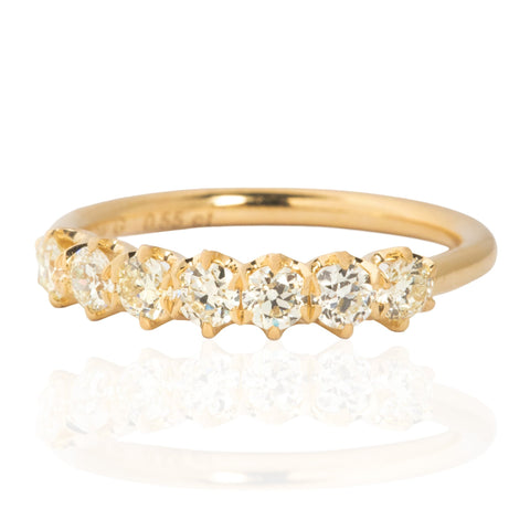 .55ctw Petite Old European Cut Diamond 7-Stone Band