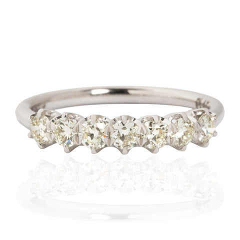 .55ctw Petite Old European Cut Diamond 7-Stone Band