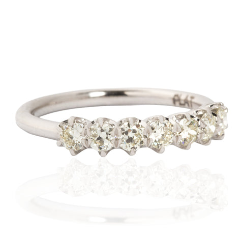 .55ctw Petite Old European Cut Diamond 7-Stone Band