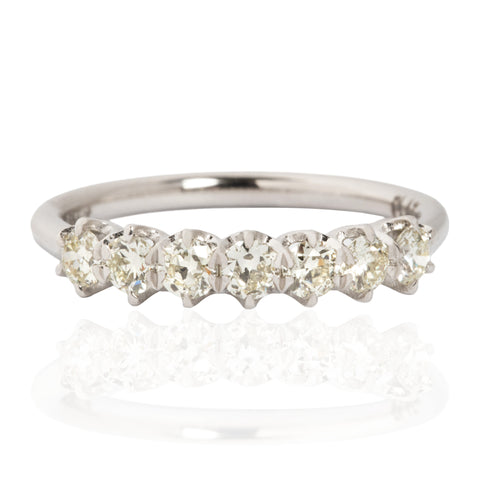 .55ctw Petite Old European Cut Diamond 7-Stone Band