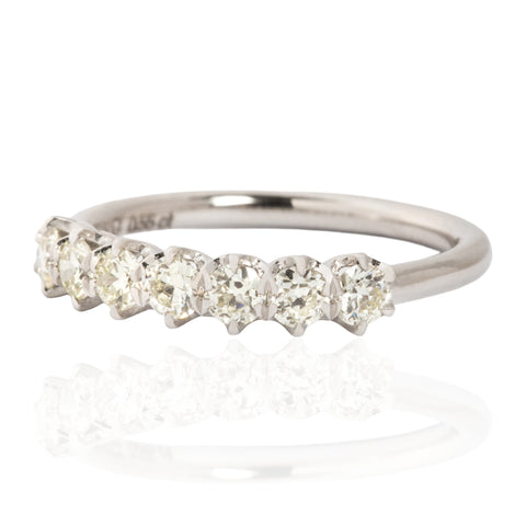 .55ctw Petite Old European Cut Diamond 7-Stone Band