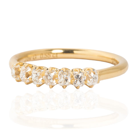.55ctw Petite Old Mine Cut Diamond 7-Stone Band