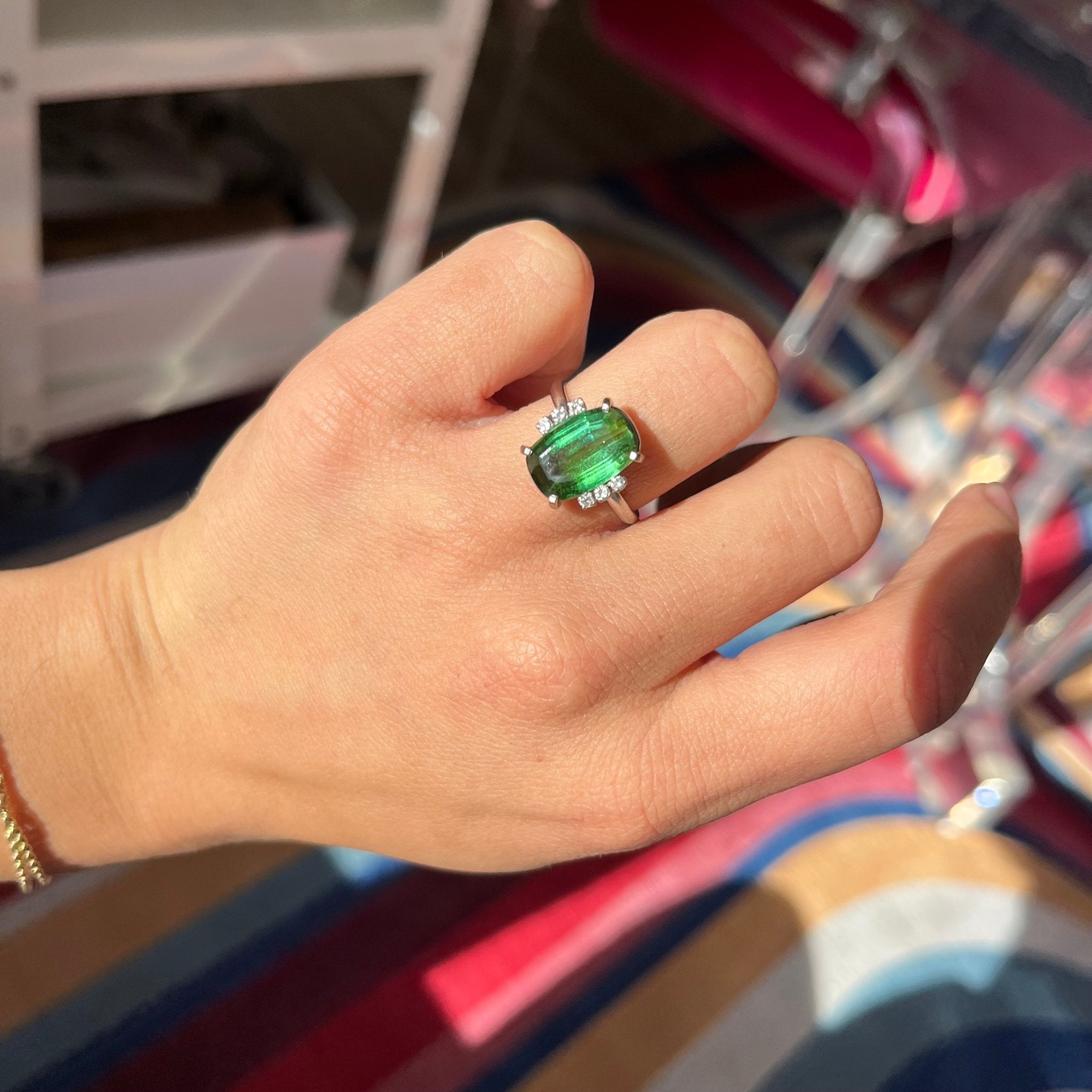 5.62ctw Tourmaline & Diamond Ring by H Stern
