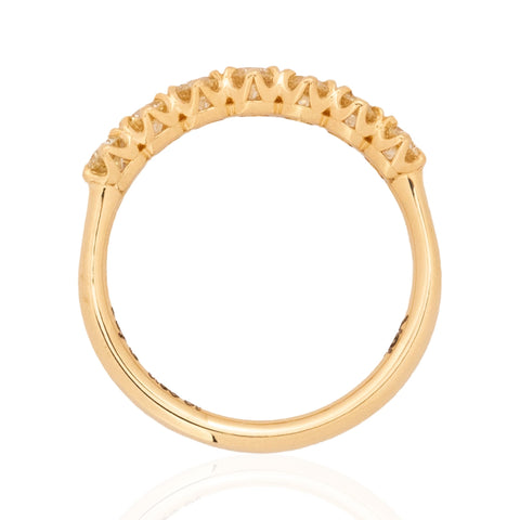 .56ctw Petite Old European Cut Diamond 7-Stone Band