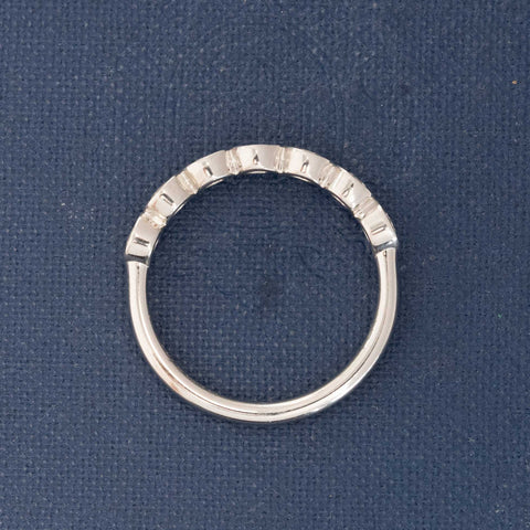 .56ctw Petite Old European Cut Diamond Bezel 7-Stone Band