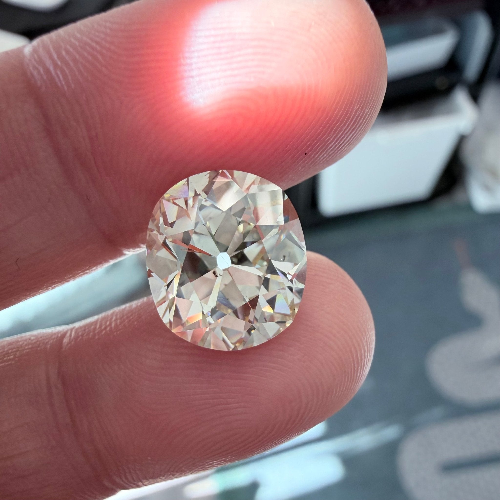 5.81ct Old Mine Cut Diamond, GIA