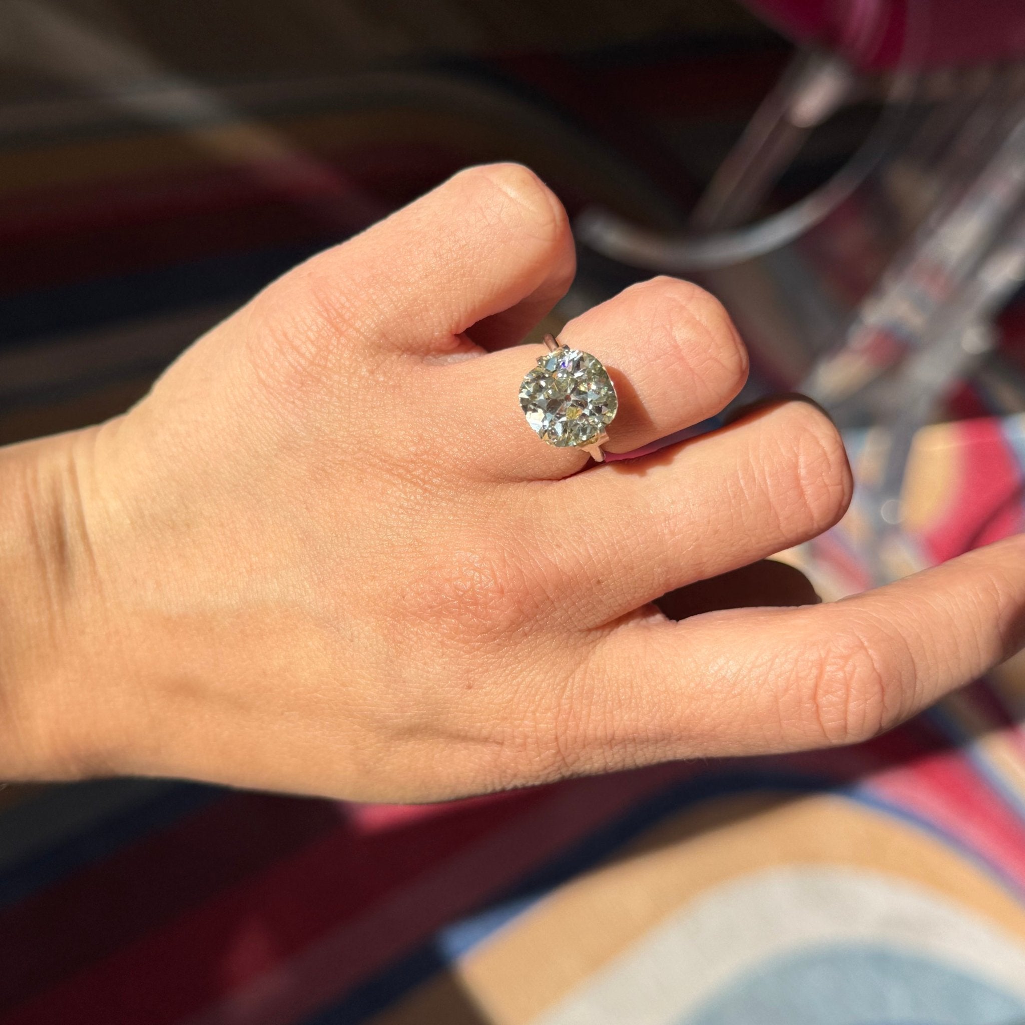 5.88ct Old Mine Cut Diamond, GIA