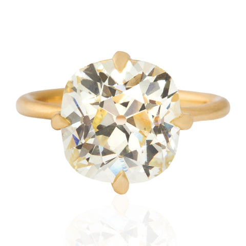 5.88ct Old Mine Cut Diamond Solitaire, GIA