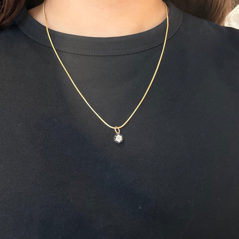 .59ct Victorian Old Mine Cut Diamond Collet Pendant