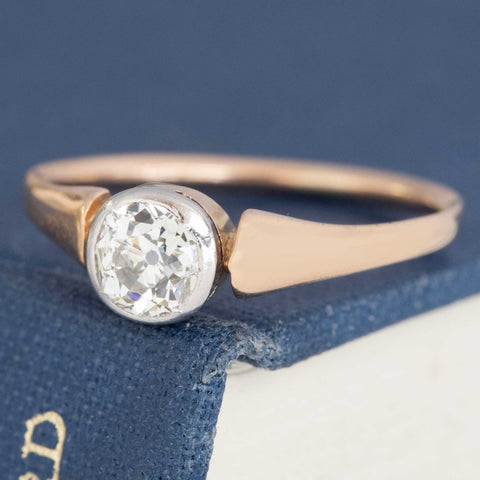 .70ct Antique Old Mine Cut Diamond Solitaire