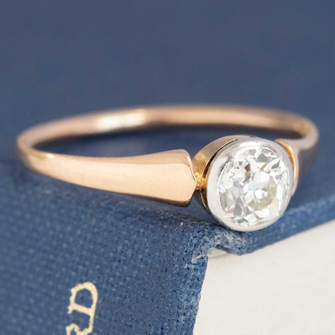 .70ct Antique Old Mine Cut Diamond Solitaire