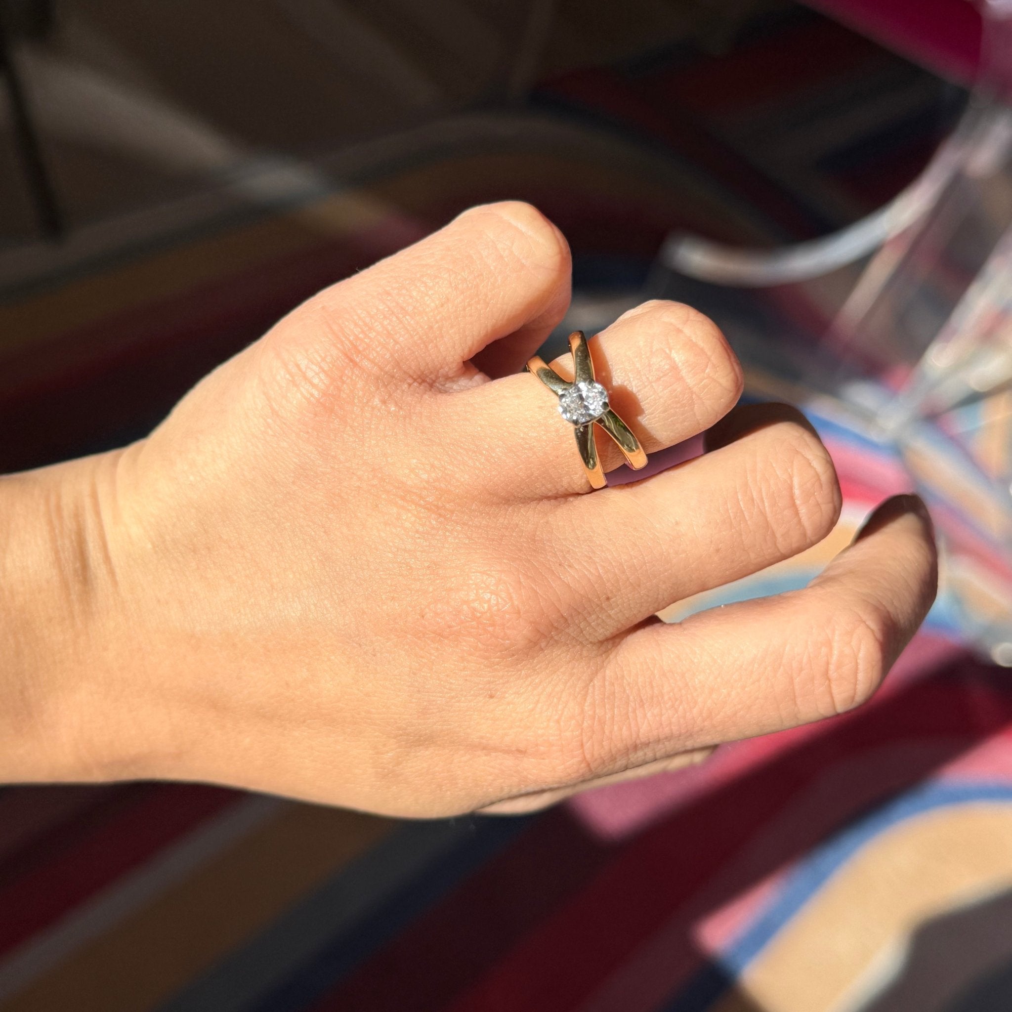 .60ct Vintage Oval Cut Diamond Criss-Cross Solitaire