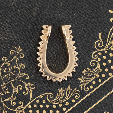 .60ctw Vintage Diamond Horseshoe Pendant