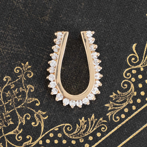 .60ctw Vintage Diamond Horseshoe Pendant