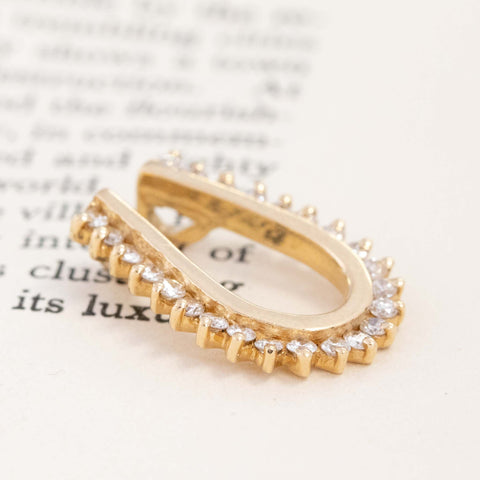 .60ctw Vintage Diamond Horseshoe Pendant
