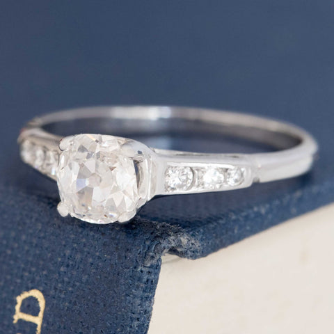 .61ct Old Mine Cut Diamond Ring, GIA F SI2