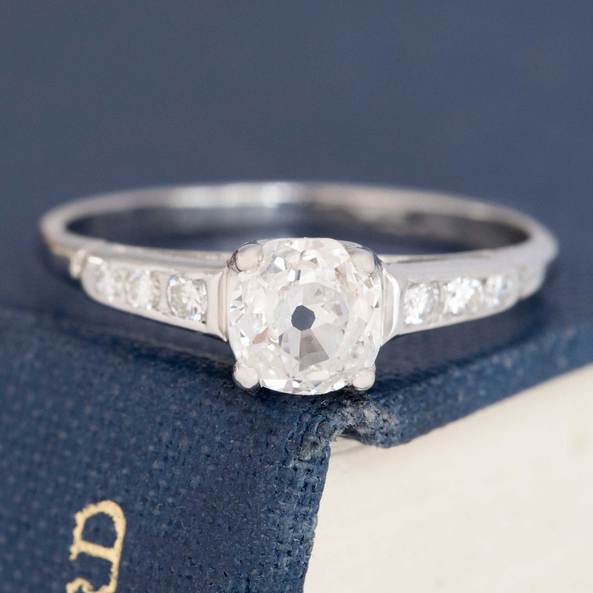 .61ct Old Mine Cut Diamond Ring, GIA F SI2