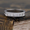 .61ctw Channel Set Old Mine Cut Diamond Band with Old Mine Cut Diamonds in platinum, antique-inspired one-of-a-kind wedding band
