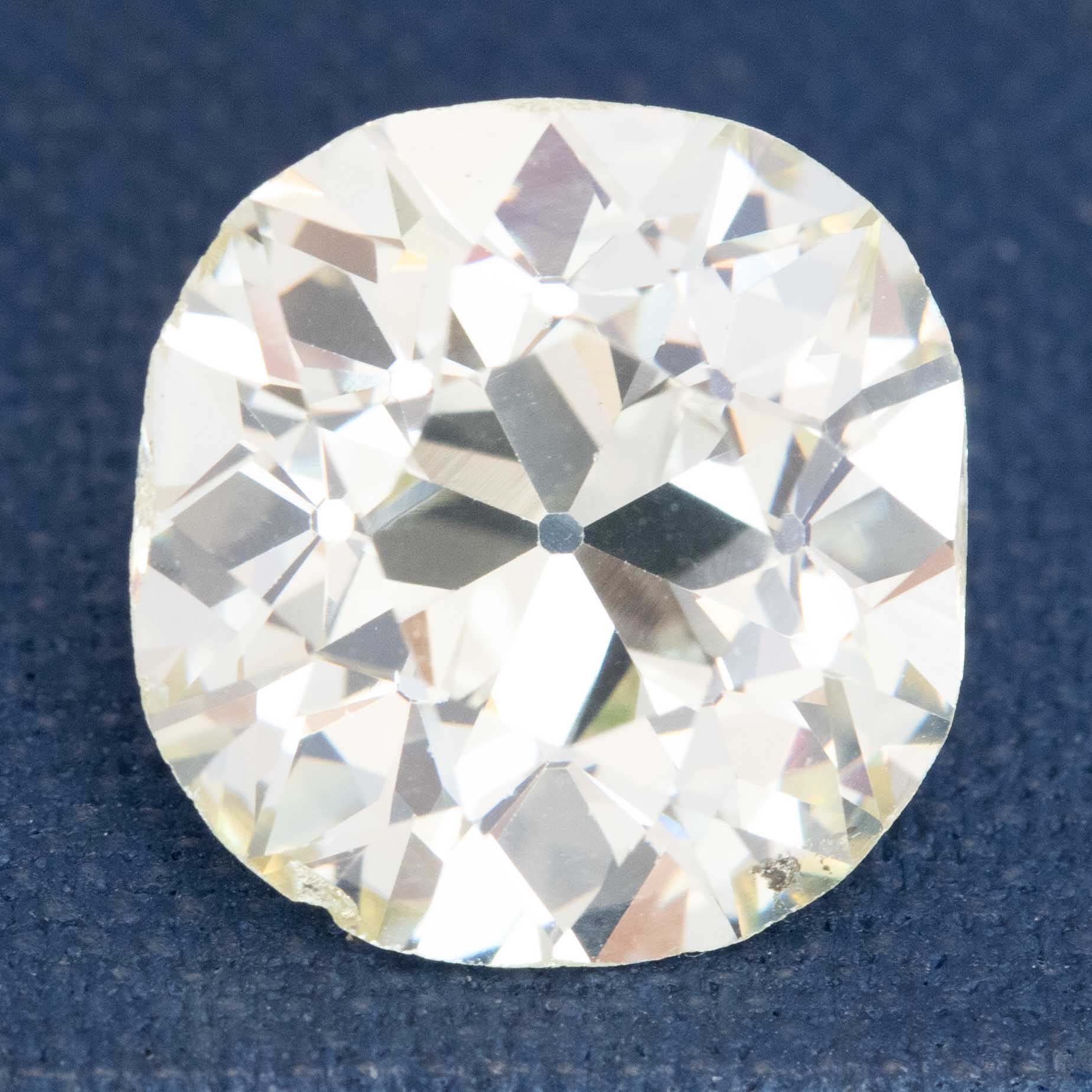6.28ct Old Mine Cut Diamond, GIA W-X