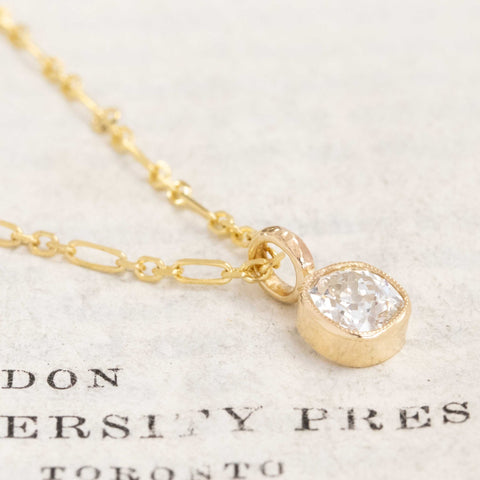 .62ct Old Mine Cut Diamond Bezel Pendant