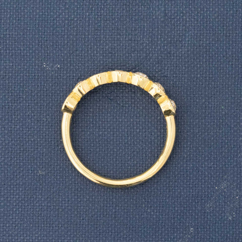 .63ctw Old European Cut Diamond 7-Stone Bezel Band