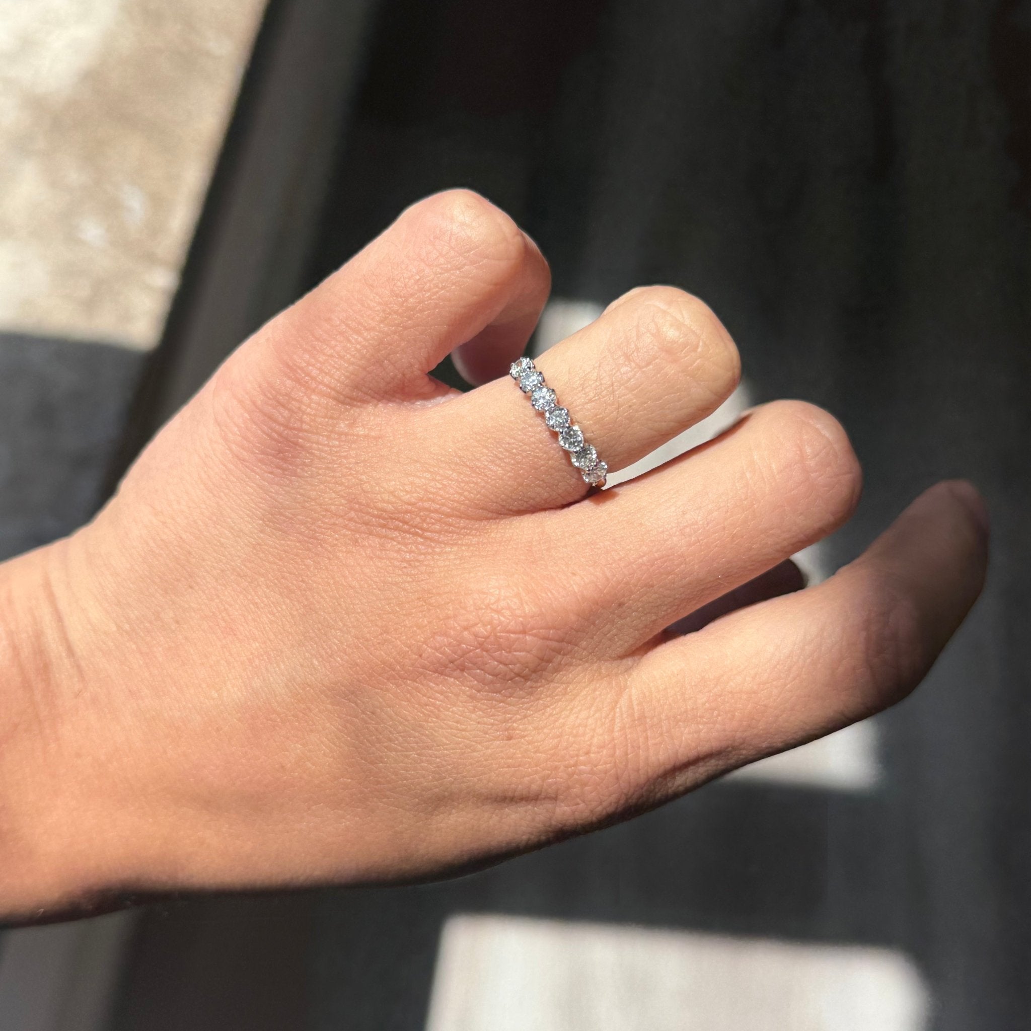 .65ctw Old European Cut Diamond 7-Stone Band
