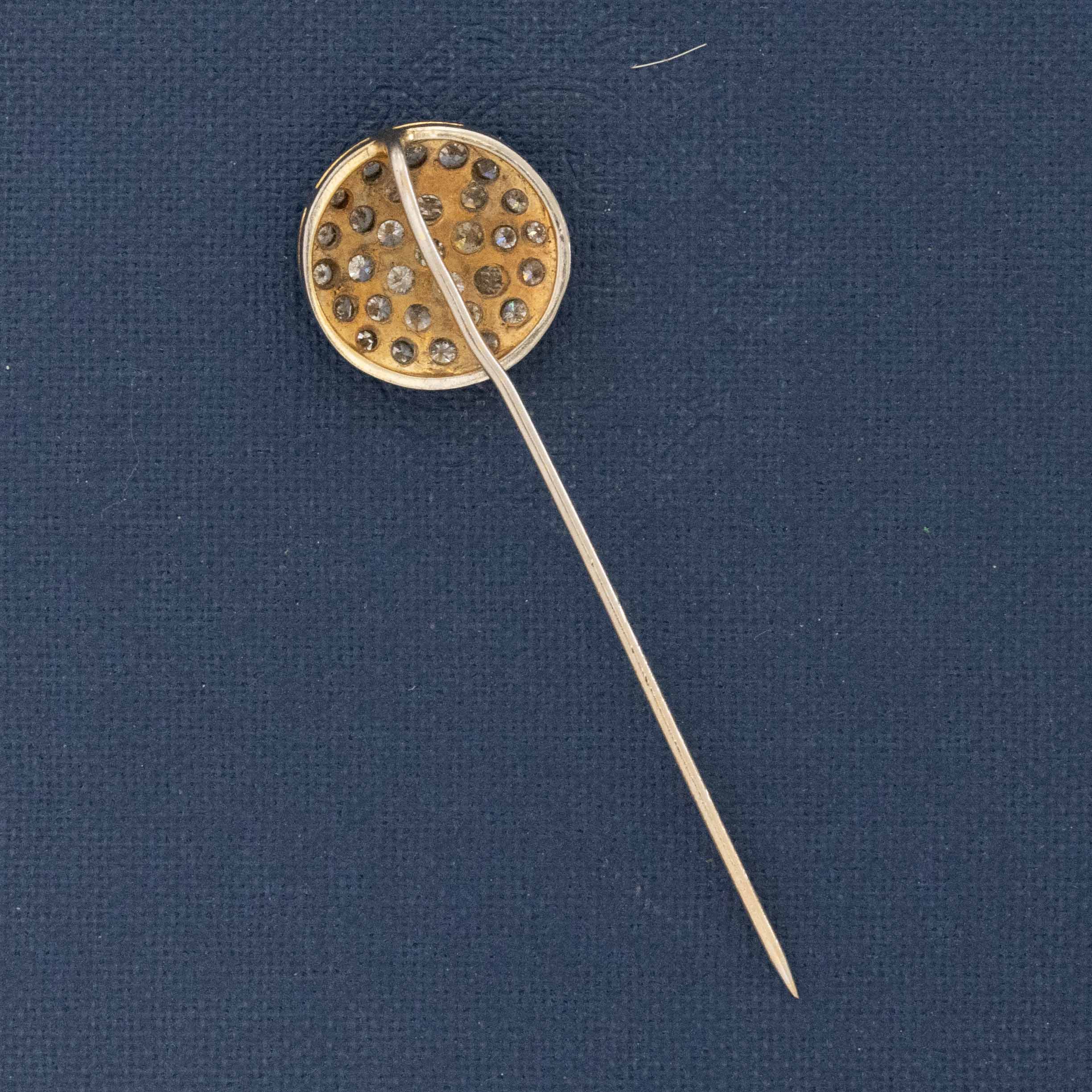 .66ctw Vintage Pave Dome Stick Pin