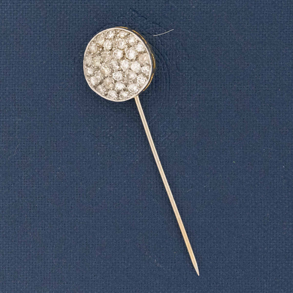 .66ctw Vintage Pave Dome Stick Pin
