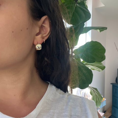 .67ctw Diamond Scatter Hoop Huggie Earrings