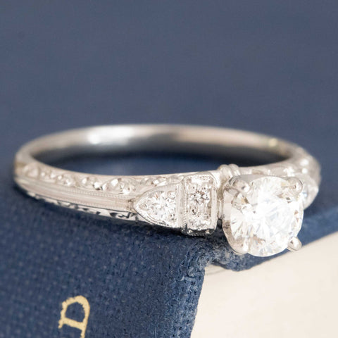 .68ctw Round Brilliant Cut Diamond Wedding Set by Van Craeynest